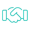 Two hands giving a handshake