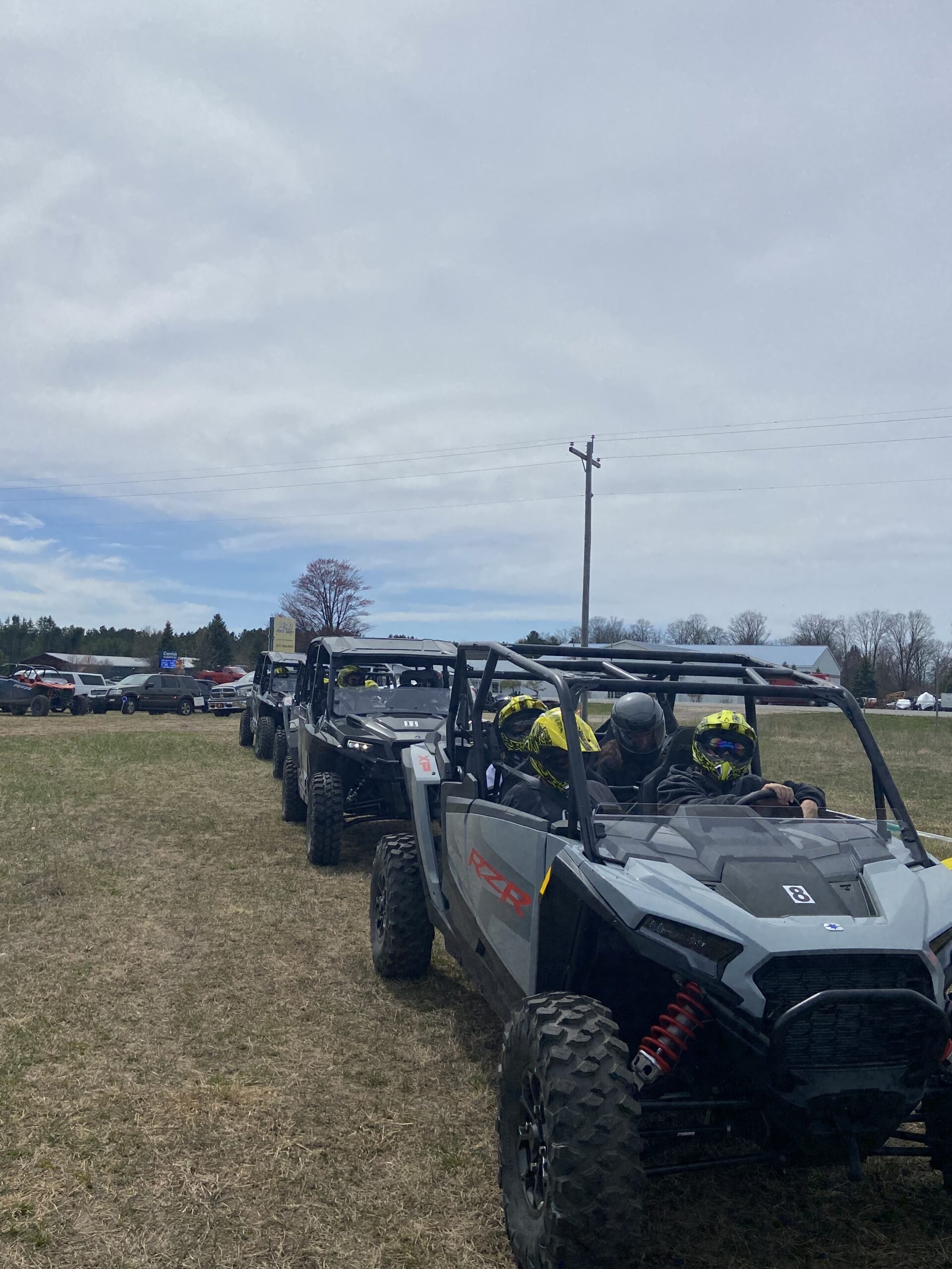 row of ATV's